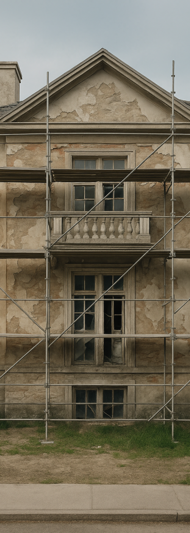 Rénovation de façade d'une maison individuelle